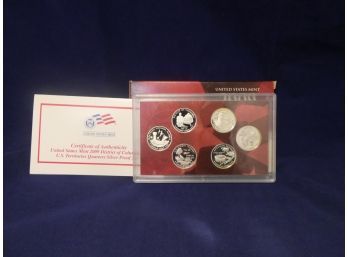 2009 United States Silver State Quarter Proof State Set 6 Coins