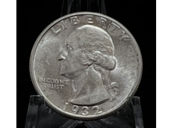 1932 US Silver Washington Quarter Uncirculated