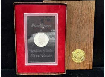 1972 U.S. Mint San Francisco Eisenhower Proof Silver Dollar