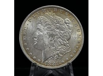 1881 Morgan Silver Dollar - Almost Uncirculated