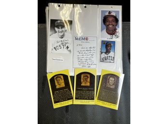 Autographed Items Baseball Players & Celebrities Barry Bonds Dick Clark