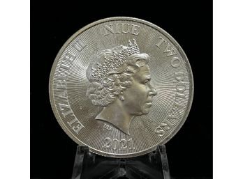 2021 1 Oz .9999 Silver Coin Niue Lion