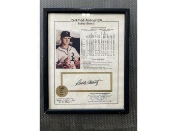 Bobby Shantz Signed Framed Certified Photograph 3x All Star 8x Gold Glove