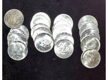 $10 Face Roll Of 20 Kennedy Silver Half Dollars - Uncirculated