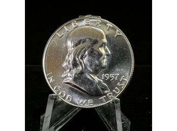 1957 Proof Franklin Silver Half Dollar