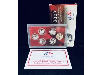 2009 United States Mint Silver State Quarter Proof State Set 6 Coins