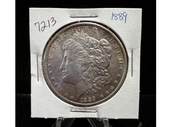 1889 Morgan Silver Dollar Almost Uncirculated