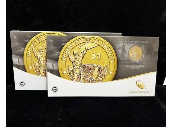 US Mint 2015 Mohawk Ironworkers Dollar Coin And Dollar Note Set