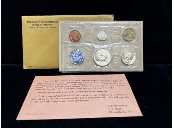 1964 US Silver 5 Coin Proof Set - Original Envelope & COA