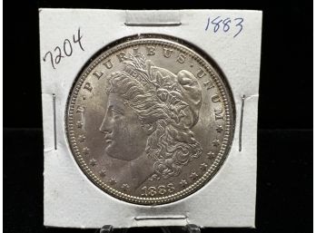 1883 Morgan Silver Dollar Almost Uncirculated