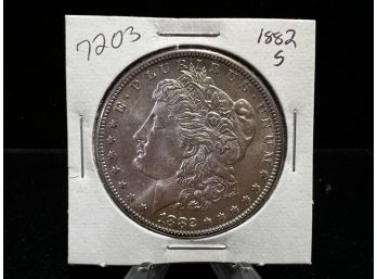 1882  San Francisco Morgan Silver Dollar  Uncirculated