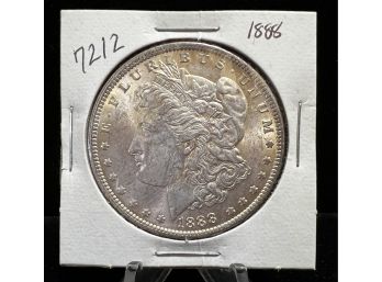 1888 Morgan Silver Dollar Almost Uncirculated