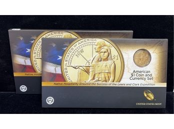 US Mint 2015 Mohawk Ironworkers Dollar Coin And Dollar Note Set