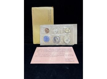 1964 US Mint Silver 5 Coin Proof Set - Original Envelope & COA