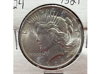 1924 Peace Silver Dollar - Uncirculated