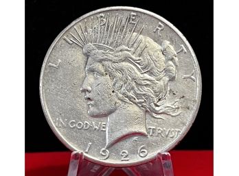 1926 San Francisco Peace Silver Dollar - Almost Uncirculated