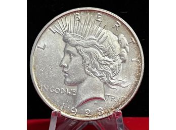 1923 Denver Peace Silver Dollar - Almost Uncirculated