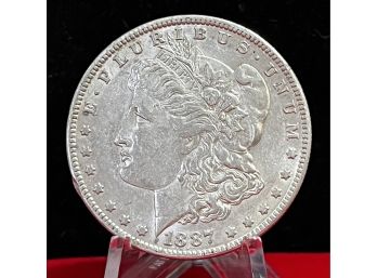 1887 New Orleans Morgan Silver Dollar - Almost Uncirculated