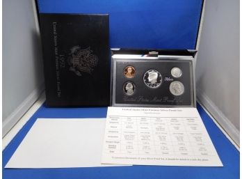 1992 US Mint Silver Premier Proof Set