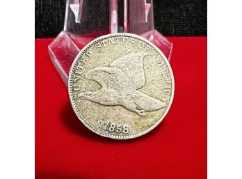 1858 LL Flying Eagle Cent - Fine