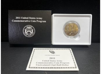2011 US Mint United States Army Commemorative Uncirculated Clad Half Dollar