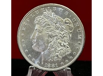 1881 San Francisco Morgan Silver Dollar - Uncirculated - Mirror Finish