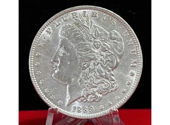 1889 Morgan Silver Dollar - Almost Uncirculated