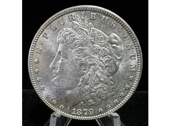 1879 Morgan Silver Dollar - Almost Uncirculated