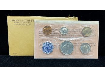 1962 US Mint Silver 5 Coin Proof Set - Original Envelope & COA
