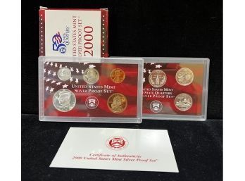 2000 United States Mint Silver Proof Set 10 Coins