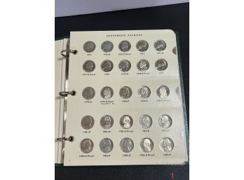 Complete Jefferson Uncirculated Nickel Book - 1976 To 2005 - 96 Coins - Includes All The Proof