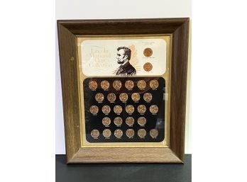 Framed Lincoln Memorial Cent Collection