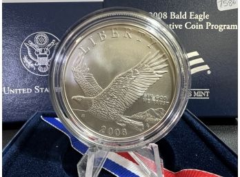 2008 Bald Eagle Uncirculated Silver Dollar Commemorative Coin
