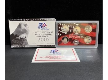 2005 United States Silver State Quarter  Proof State Set 5 Coins