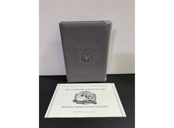 1991 Prestige Proof Set With Mount Rushmore Commemorative Proof Silver Dollar