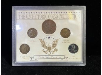US Cent Collection - Large Cent, Indian, 1909 VDB Wheat & Steel Cent