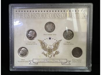 US Dime Collection - Barber, Roosevelt, Mercury & Seated Liberty, Silver & Proof