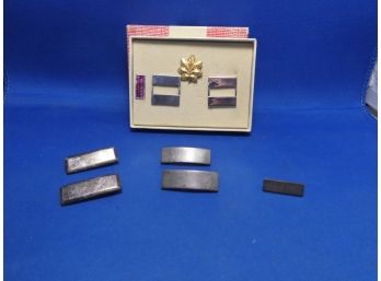 Sterling Silver Single Bar 2nd Lutenit Double  Bar  Captian Or Lutenit Colonel Army Pins