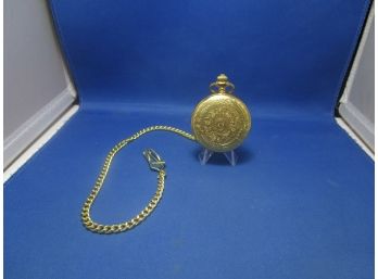 Pocket Watch With Chain Gold Sovereign Dial