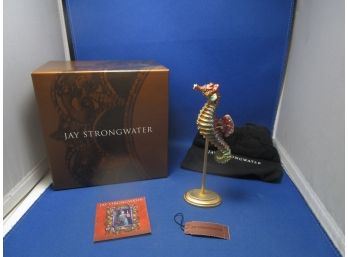 Jay Strong Water Sea Horse On A Stand Papwer Weight