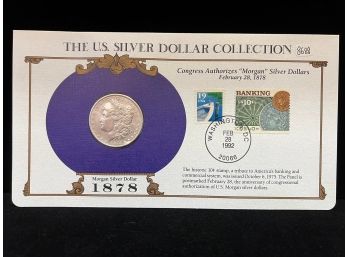 1878 Morgan Dollar - The US Silver Dollar Collection With Stamps
