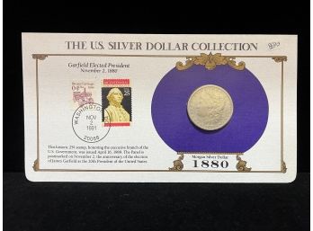1880 Morgan Dollar - The US Silver Dollar Collection With Stamps