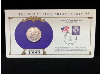 1886 Morgan Dollar - The US Silver Dollar Collection With Stamps
