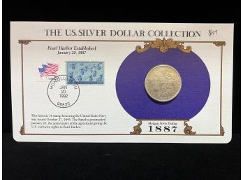 1887 Morgan Dollar - The US Silver Dollar Collection With Stamps