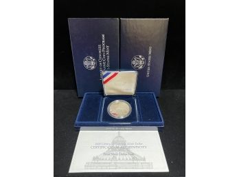 2000 US Mint Library Of Congress Commemorative Proof Silver Coin