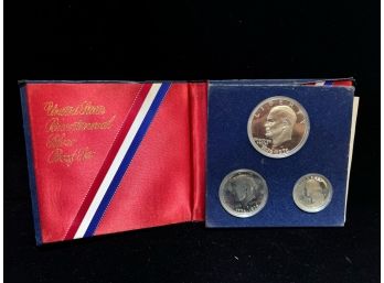 1976 United States Bicentennial Silver Proof 3 Coin Set