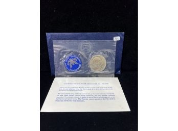 1972 U.S. Mint Eisenhower San Francisco Uncirculated Silver Dollar