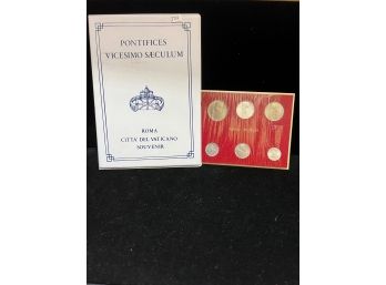 Two Vatican City Souvenir Sets - 15 Coins Total