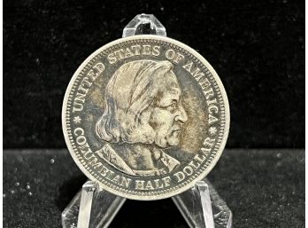 1892 Columbian Exposition Commemorative Silver Half Dollar - Extra Fine