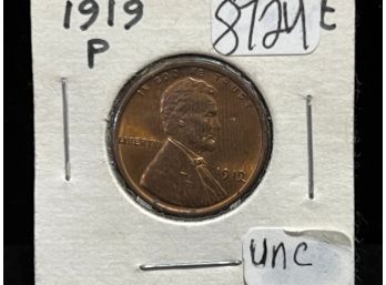 1919 P Lincoln Wheat Cent Uncirculated